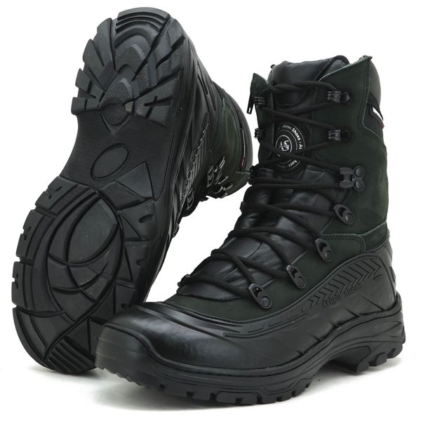 Coturno militar de couro emborrachado para airsoft na cor verde militar 289