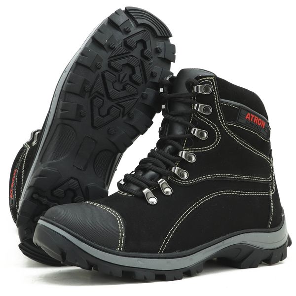 Coturno Adventure Trekking e trilha Atron Shoes na cor Preta 244 VALLENCE