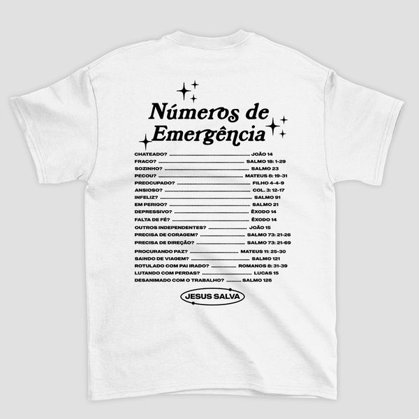 Camiseta Básica Jesus Salva na Emergência