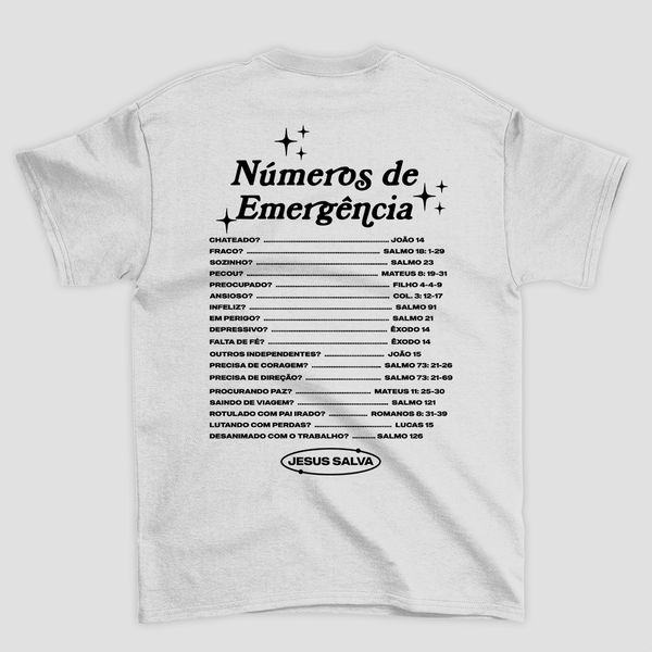 Camiseta Básica Jesus Salva na Emergência