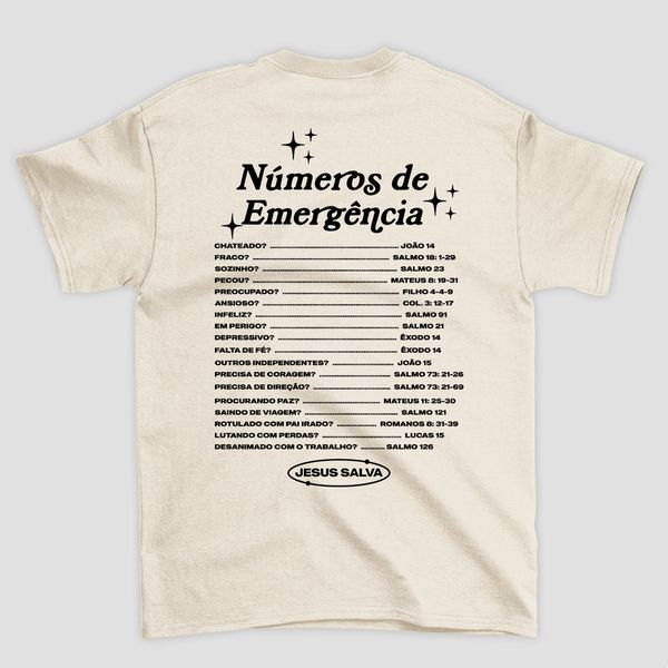 Camiseta Básica Jesus Salva na Emergência