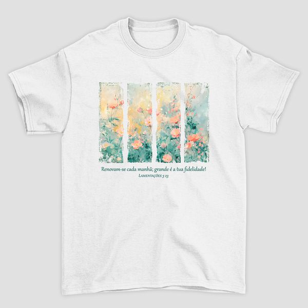 Camiseta Básica Se Renovam a Cada Manhã