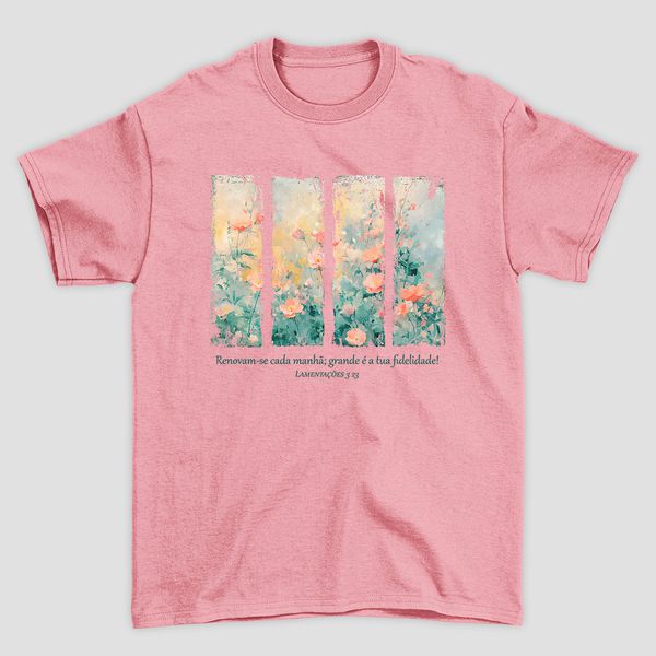 Camiseta Básica Se Renovam a Cada Manhã