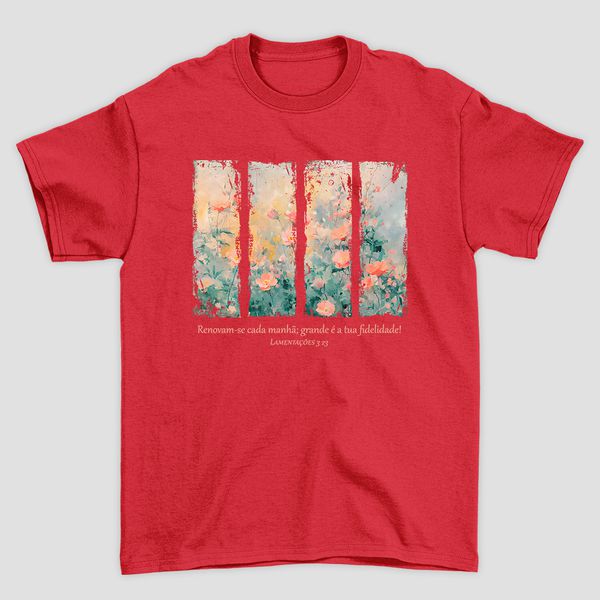 Camiseta Básica Se Renovam a Cada Manhã