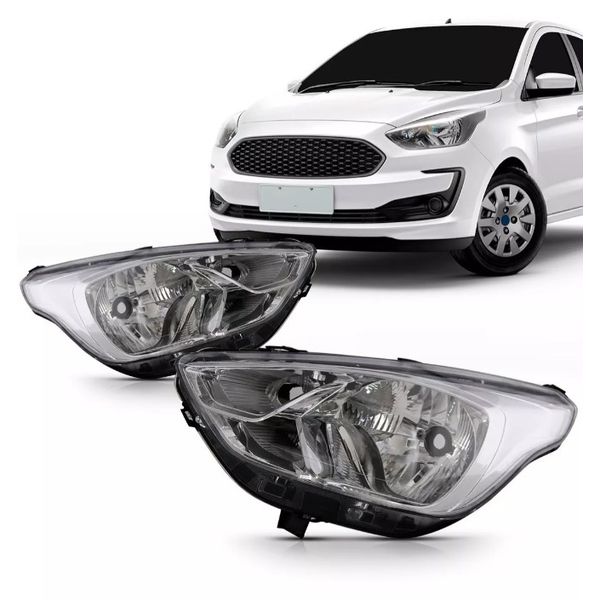 Farol Ford Ka 2019 em diante - Cromado 