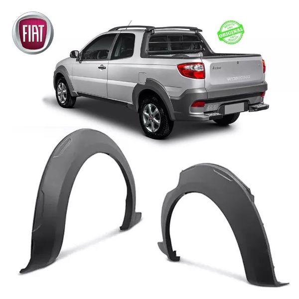 Moldura do Paralama Traseiro Fiat Strada Working e Trekking de 2014 Á 2020 - Original