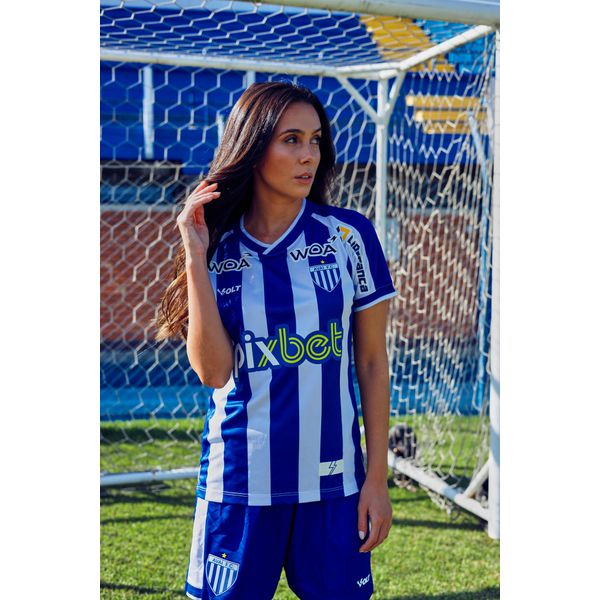 Camisa Feminina Jogo 1 2024 Avaí Azul e ... - Loja Leão da Ilha | Avaí