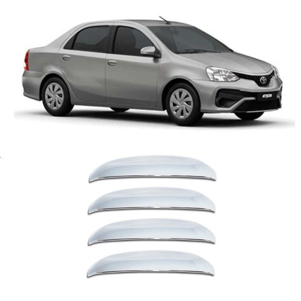 Capa de Maçaneta Etios 2013 a 2019 4 Portas Cromada Shekparts