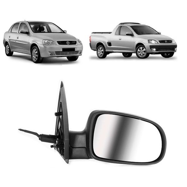 Retrovisor Corsa e Montana 2002 a 2010 Direito com Controle Retrovex