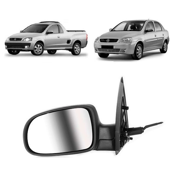 Retrovisor Corsa e Montana 2002 a 2010 Esquerdo com Controle Retrovex