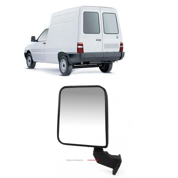 Retrovisor Fiat Fiorino 1991 a 1996 Esquerdo Fixo Retrovex
