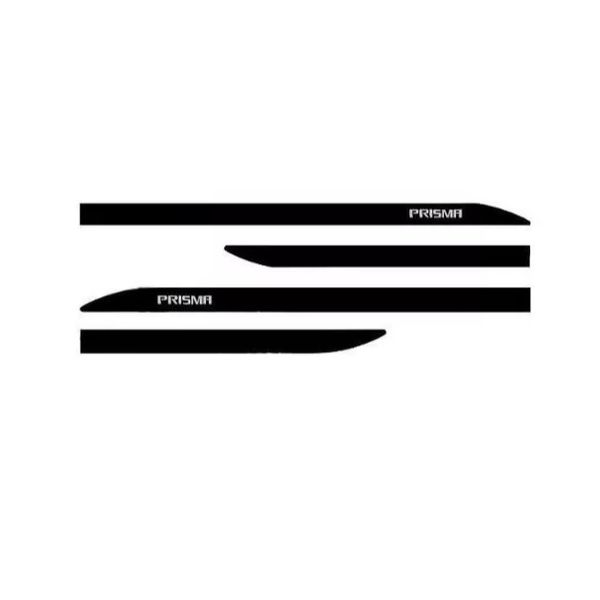 Kit Friso Lateral Prisma 2013 a 2019 Preto Ouro Negro Sean Car
