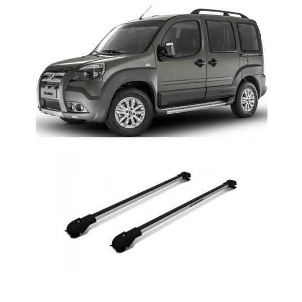 Travessa Rack Doblo 2001 a 2019 Slim Projecar Prata