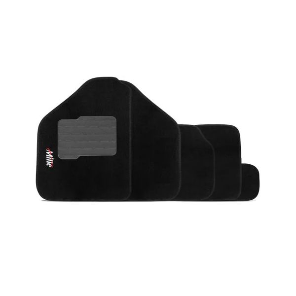 Tapete em Carpete Fiat Uno Mille 2000 a 2013 Preto Flash