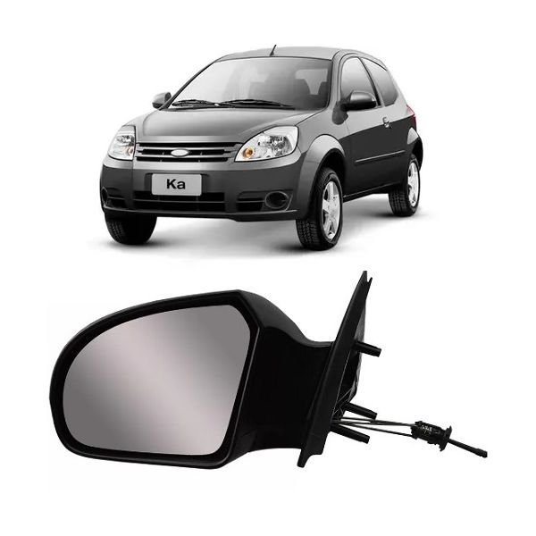 Retrovisor Ka 2008 a 2013 Esquerdo com Controle Retrovex