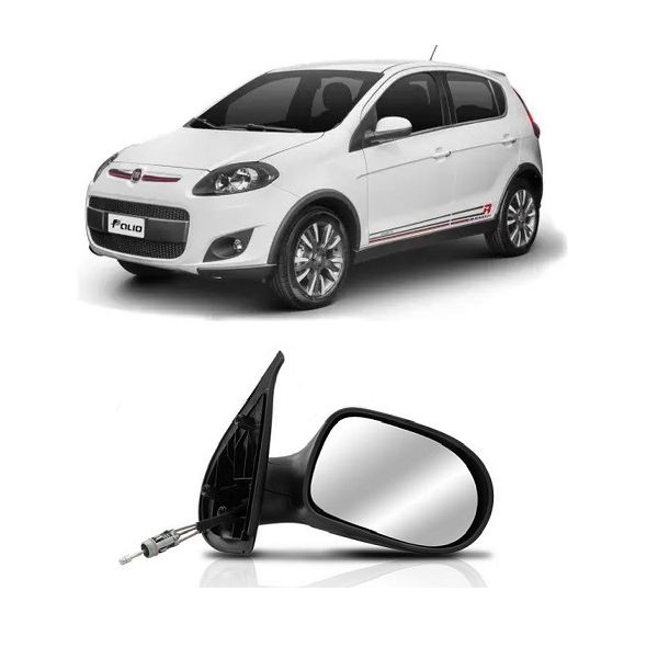 Retrovisor Fiat Palio 2011 a 2014 4 Portas Direito com Controle SPJ
