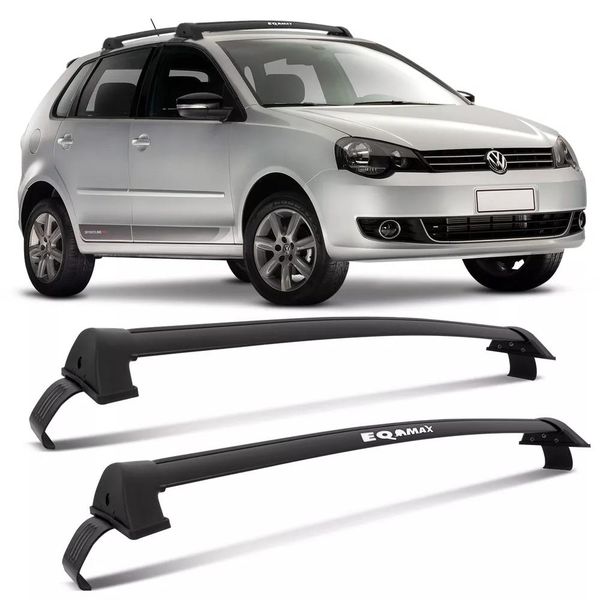 Rack de Teto New Wave Preto Polo Hatch 4 Portas 2003 a 2014 Eqmax