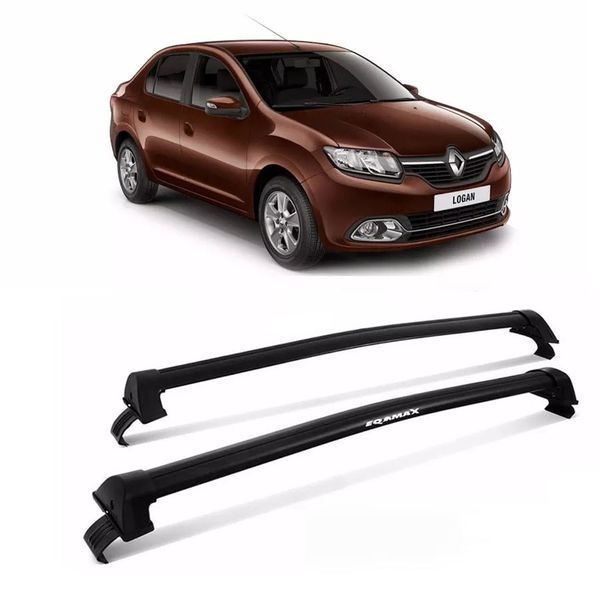 Rack de Teto New Wave Preto Logan 4 Portas 2015 a 2019 Eqmax