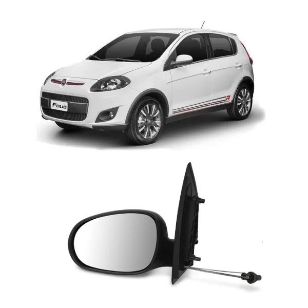 Retrovisor Fiat Palio Gran Siena 2012 a 2015 Com Controle Esquerdo Retrovex