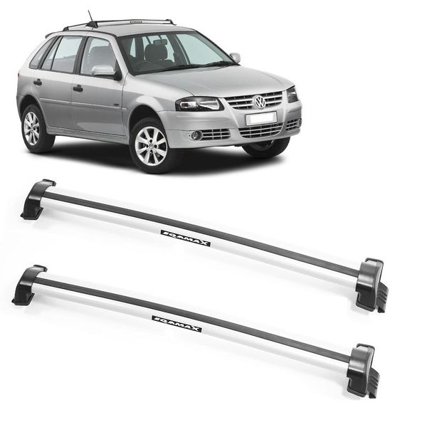 Rack de Teto New Wave Gol G3 e G4 1999 a 2014 Eqmax Prata