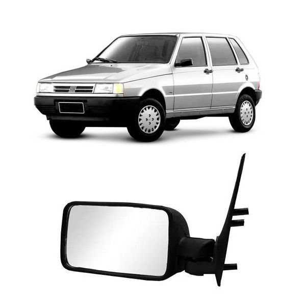Retrovisor Fiat Uno 1985 a 2000 2 ou 4 Portas Esquerdo Fixo Retrovex
