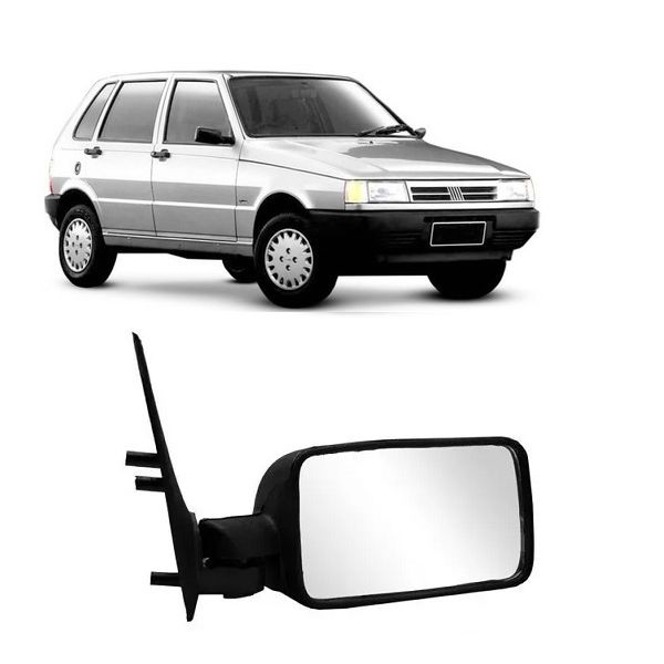 Retrovisor Fiat Uno 1985 a 2000 2 ou 4 Portas Direito Fixo Retrovex