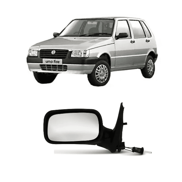 Retrovisor Fiat Uno Fire 2001 a 2005 4 Portas com Controle Esquerdo Retrovex