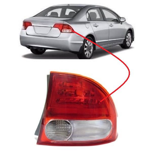 LANTERNA TR. HONDA CIVIC 2007/2011 CANTO DIR. (DEPO)