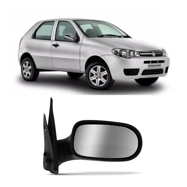 Retrovisor Fiat Palio Siena Strada Weekend 2004 a 2007 2 Portas Direito Fixo Retrovex