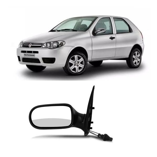 Retrovisor Fiat Palio 2004 a 2009 2 Portas Esquerdo Controle Retrovex