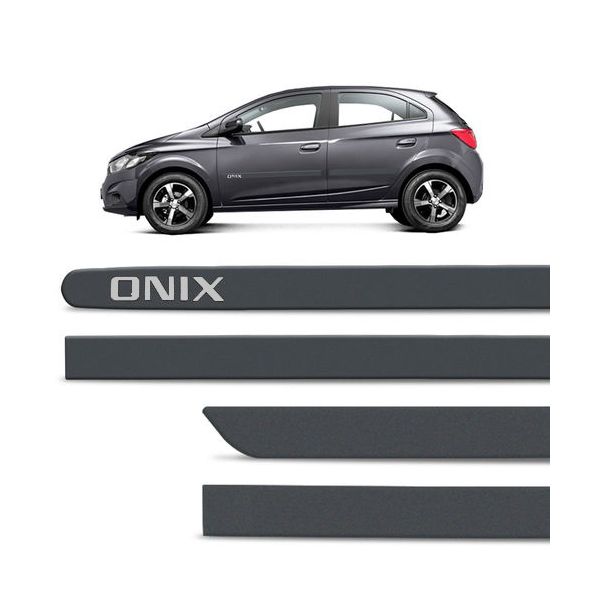 Kit Friso Lateral Onix 2012 a 2019 Cinza Evenstar Sanfil
