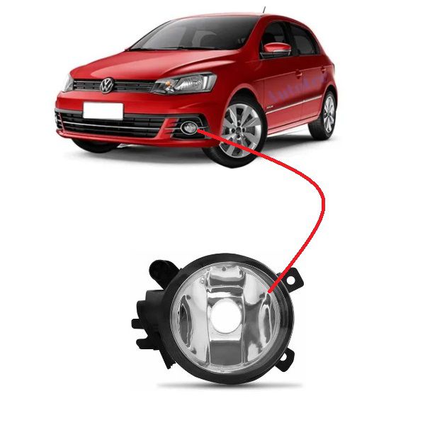 Farol Milha Auxiliar Gol GVII 2016 a 2018 Lado Motorista