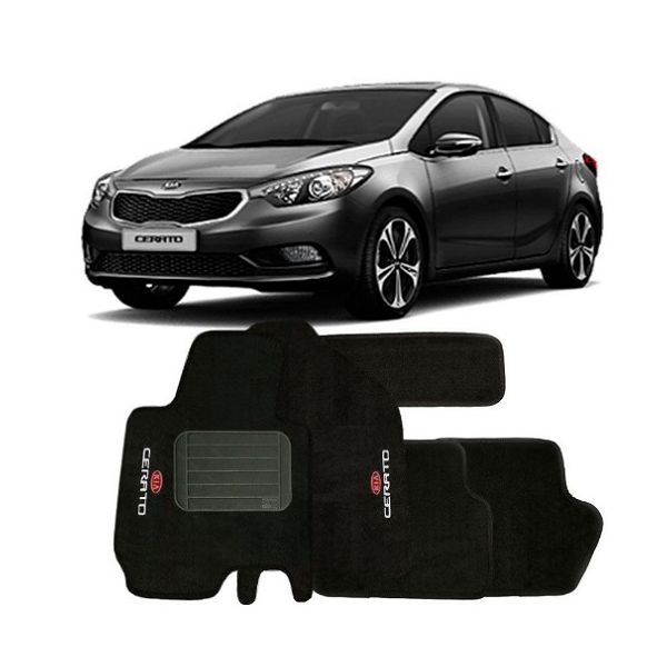 Tapete em Carpete Cerato 2014 a 2019 Preto