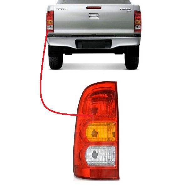 Lanterna Traseira Hilux 2005 a 2011 Esquerdo