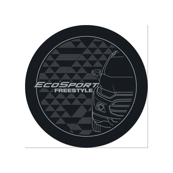 Capa de Estepe Ecosport New Freestyle Cinza e Prata Comix