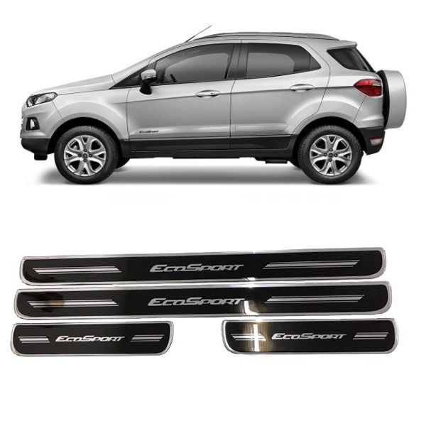 Soleira Porta Ecosport Resinado Premium Preto URA