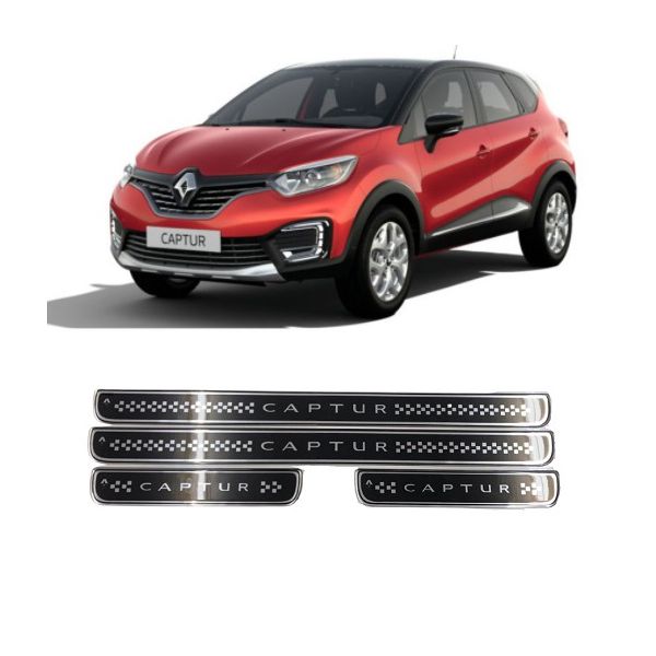Soleira Porta Captur Resinado Premium Preto Com Blackout URA