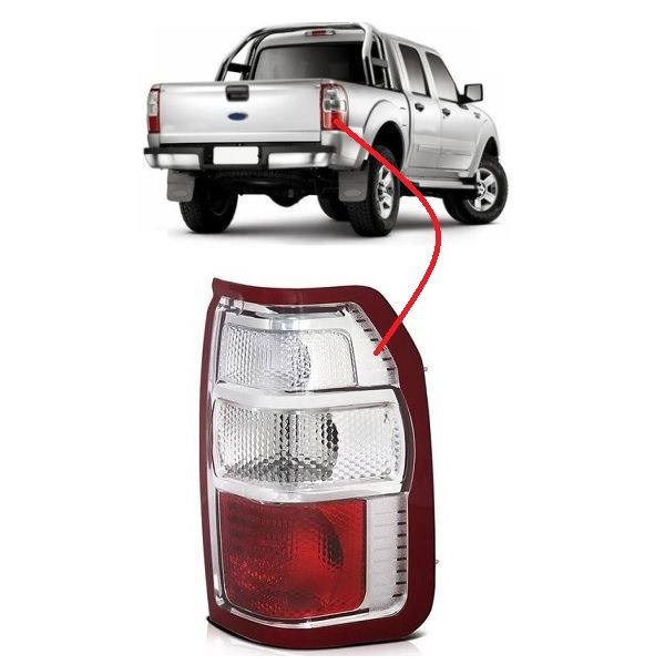 Lanterna Traseira Ranger 2010 a 2012 Direito Automotive