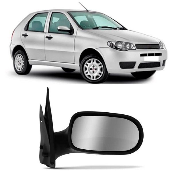 Retrovisor Fiat Palio Siena Strada Weekend 2004 a 2007 4 Portas Direito Fixo Retrovex
