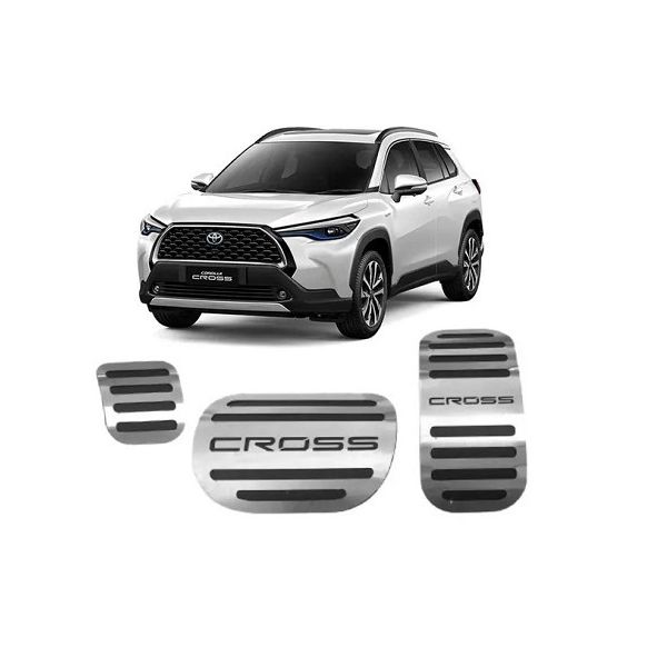 Pedaleira Corolla Cross Automático Aço Inox GPI