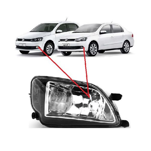 Farol de Milha Auxiliar Gol Voyage G6 2013 a 2016 Esquerdo Zeene