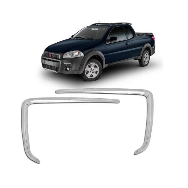 Aplique Cromado Farol de Milha Strada G4 Working 2014 a 2019 Cromado ShekParts