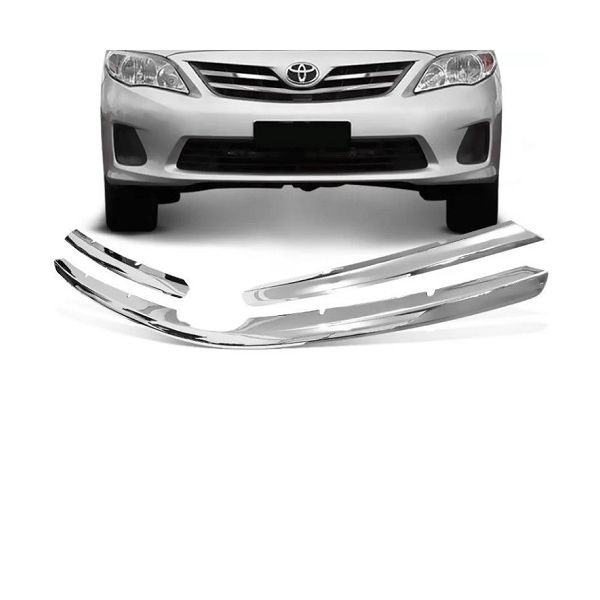 Aplique Grade Dianteira Corolla 2012 a 2014 Cromado ShekParts