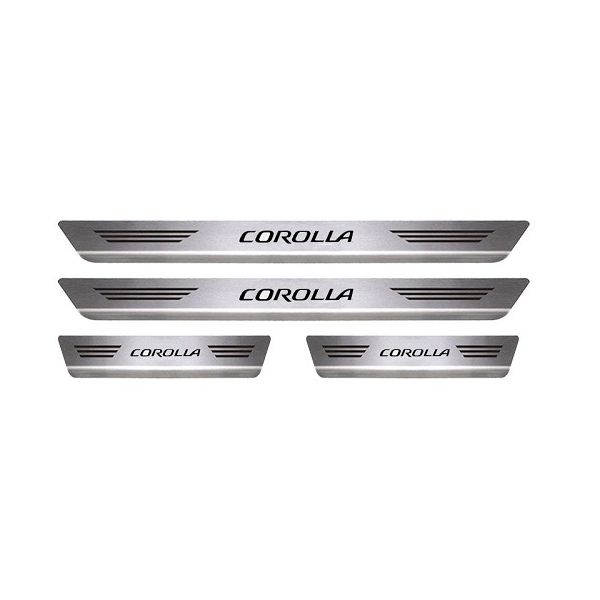 Soleira Porta Corolla Aço Inox Escovado Mult
