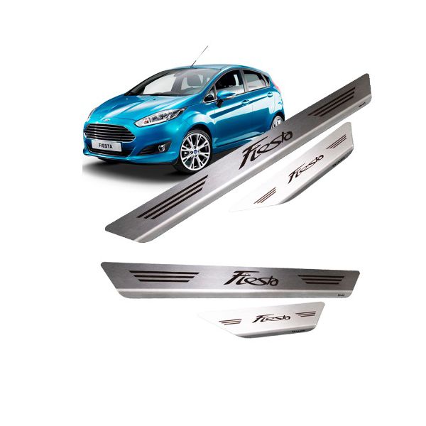 Soleira Porta New Fiesta Hatch Aço Inox Escovado Mult