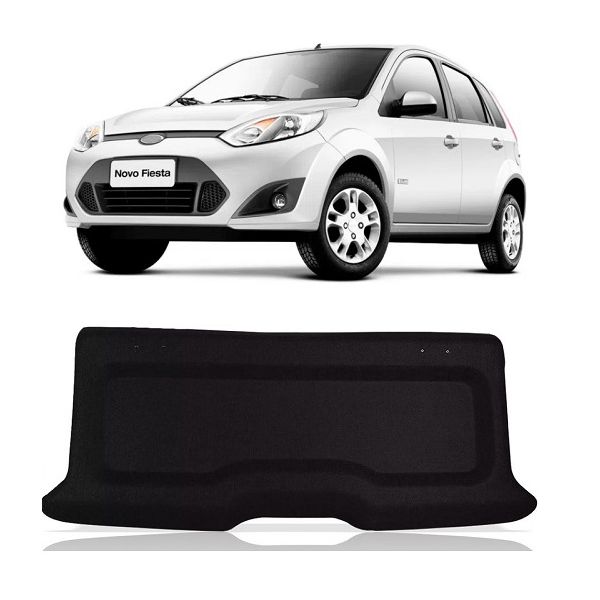 Bagagito Tampão Porta Malas Fiesta Supercharger 2003 a 2011 Carpete Preto