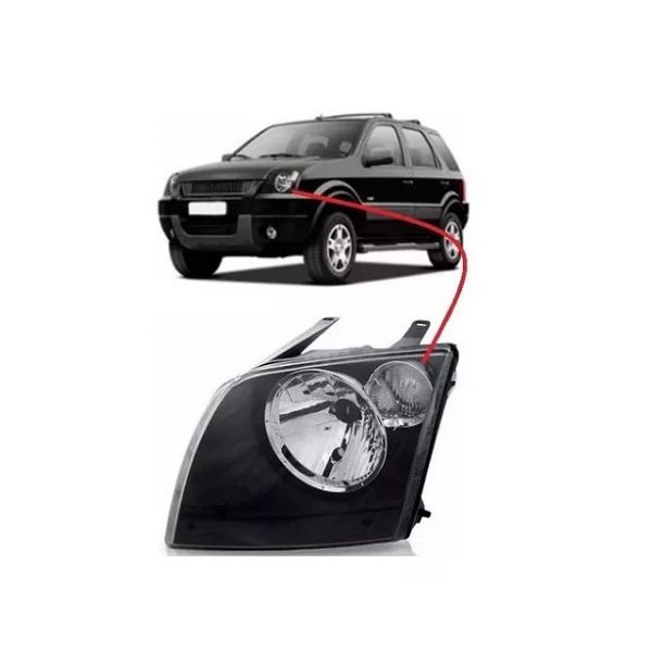 Farol Ecosport 2003 a 2007 Pisca Cristal Esquerdo Zeene
