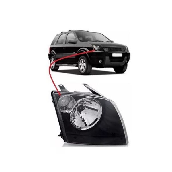 Farol Ecosport 2003 a 2007 Pisca Cristal Direito Zeene