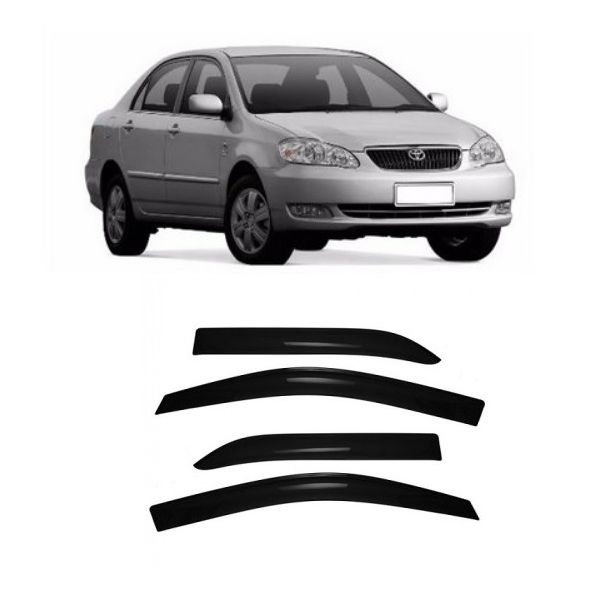 Calha de Chuva Defletor Corolla Sedan 2003 a 2007 4 Portas TG Poli