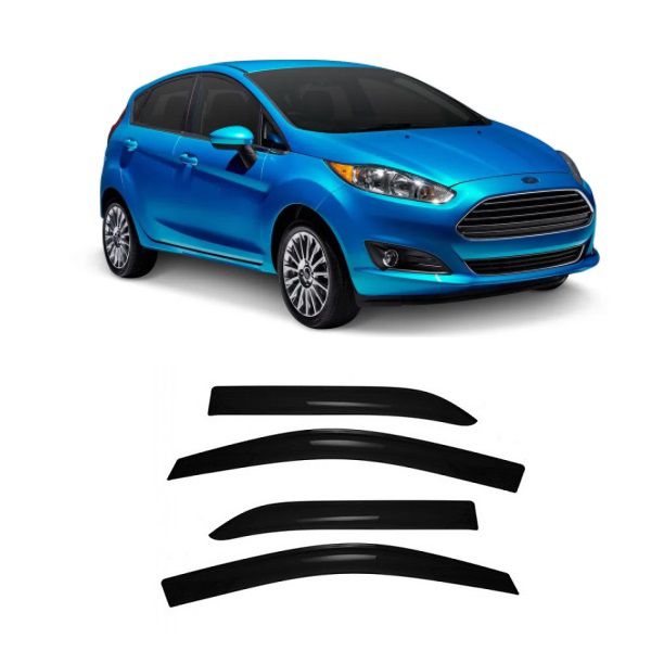 Calha de Chuva Defletor New Fiesta Hatch 2011 a 2019 4 Portas TG Poli